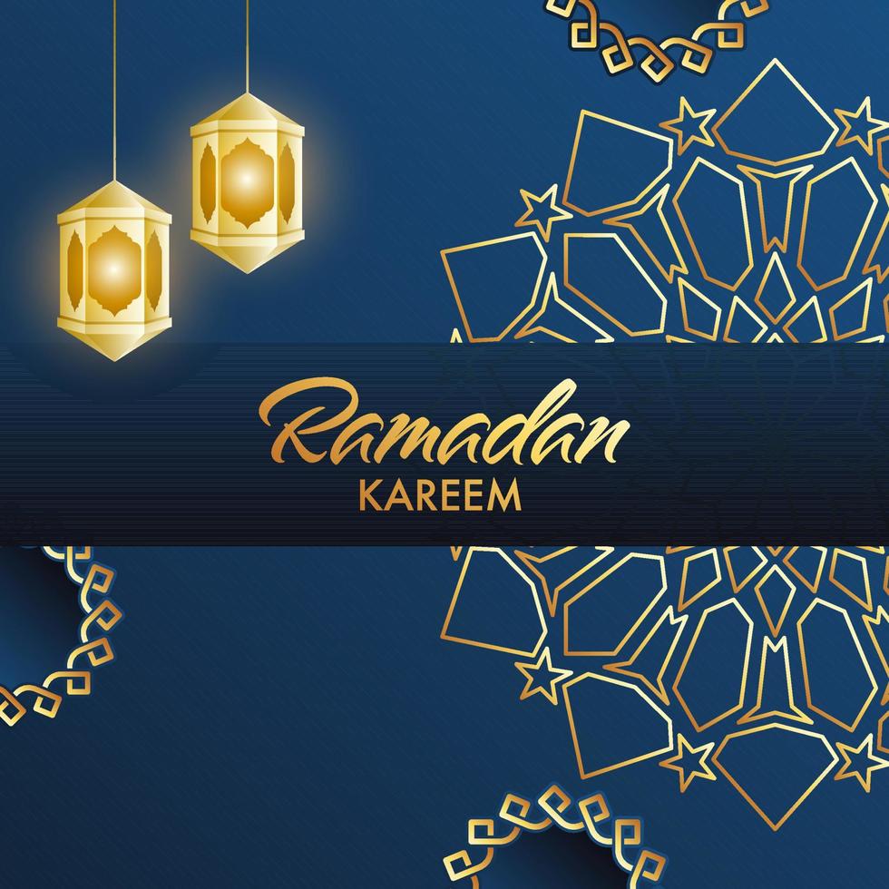 islámico santo mes de Ramadán kareem o ramazan kareem concepto. vector