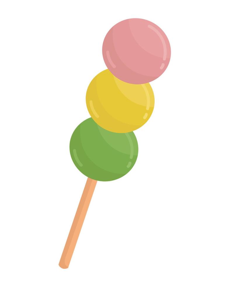 Flat design. Delicious Asian food. All colors are easy to change. vector