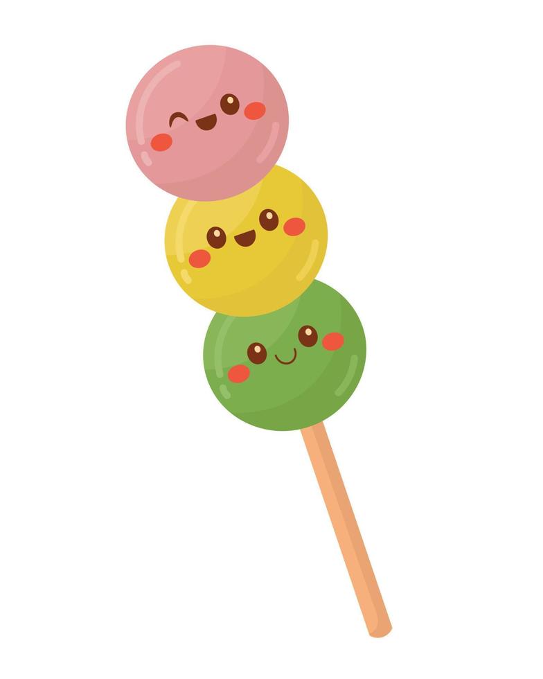 Flat design. Delicious Asian food. All colors are easy to change. vector