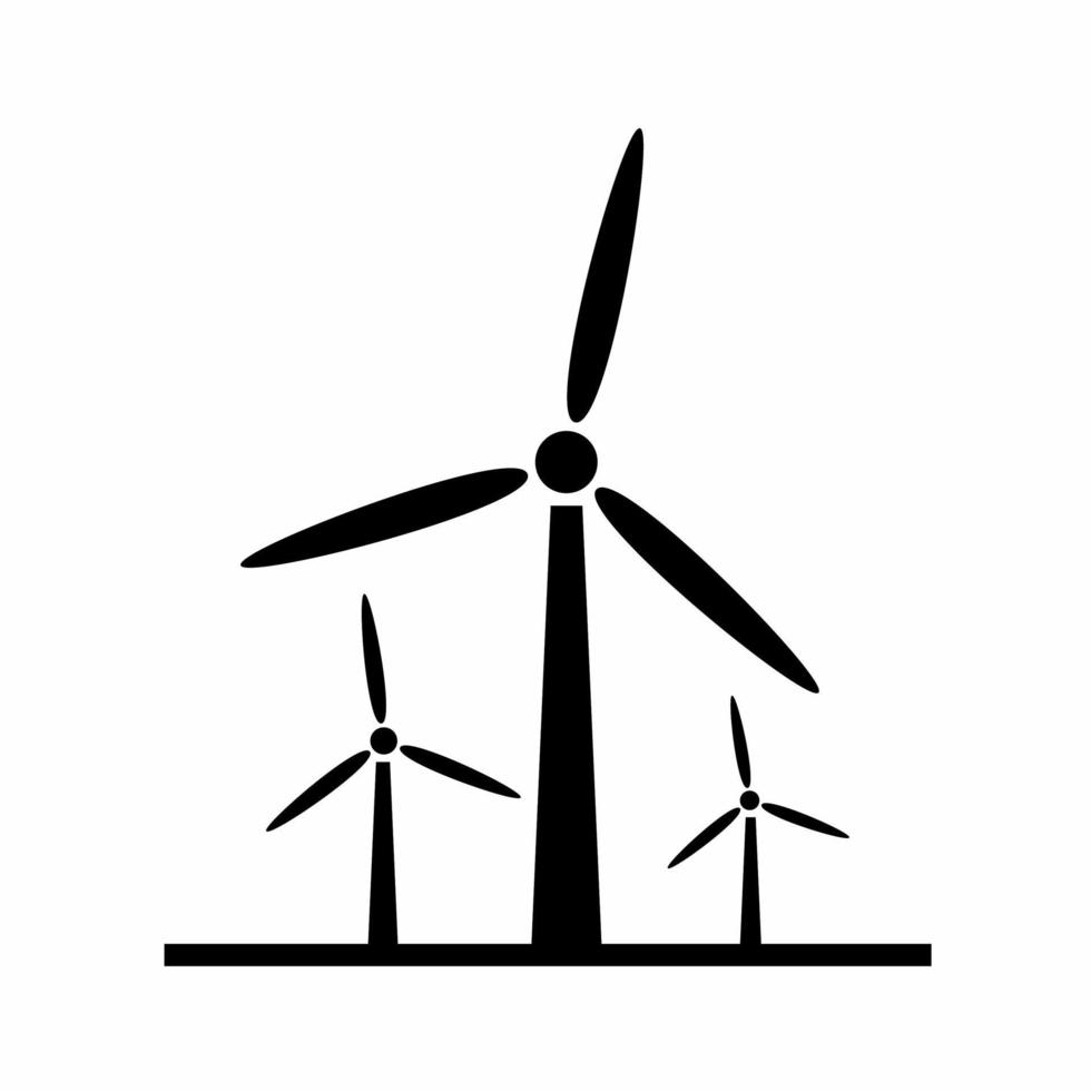 Turbine windmill  icon vector simple illustration. Stock vector.
