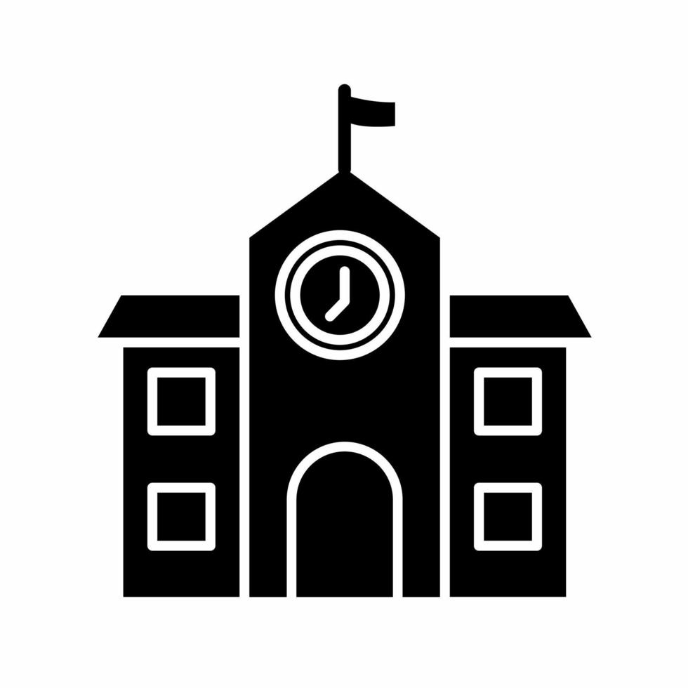 School building icon vector simple illustration. Stock vector.