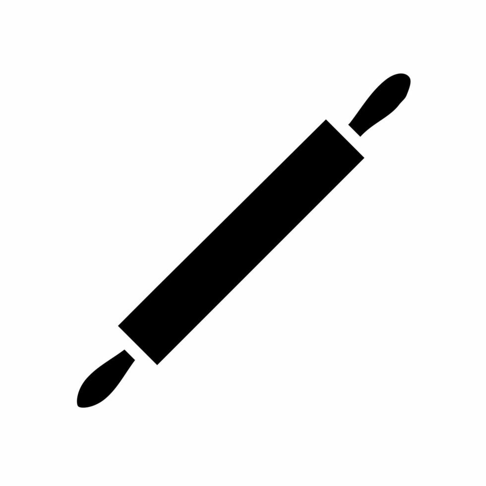 Dough roller icon vector simple illustration.