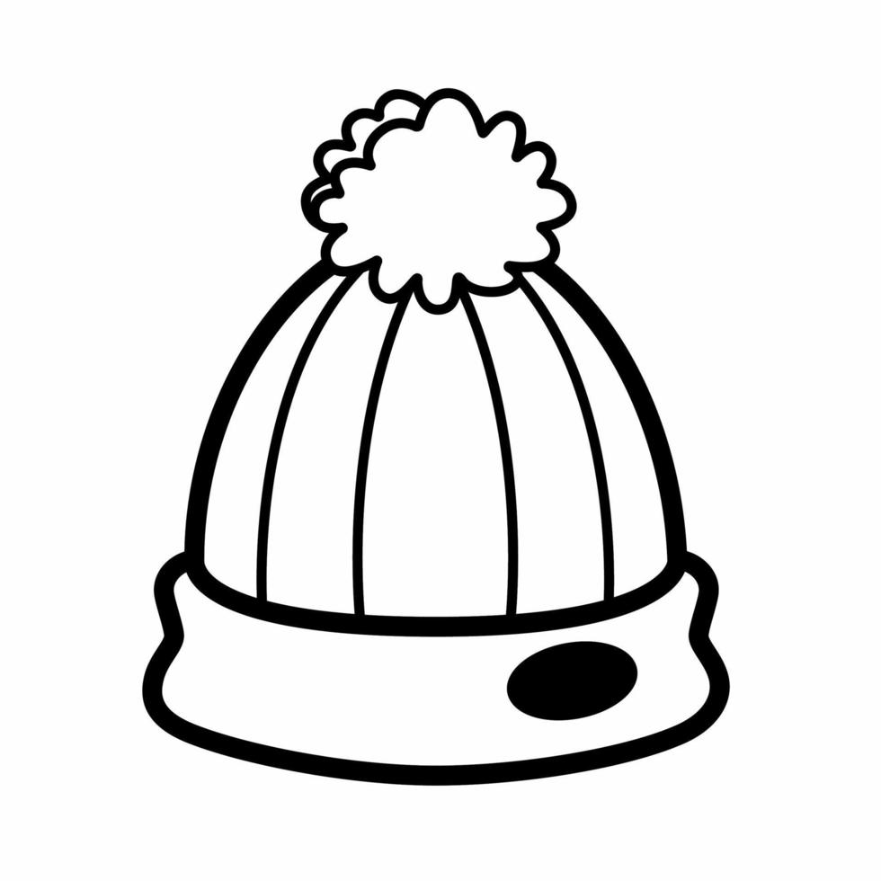 Winter hat icon vector simple illustration. Stock vector.