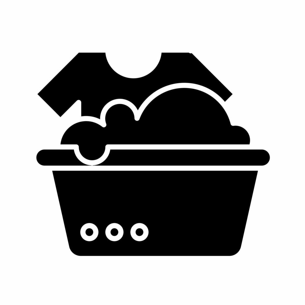 Bucket with dress icon vector simple illustration. Stock vector.