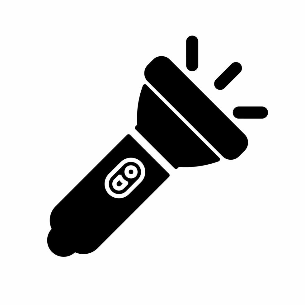 Flashlight icon vector simple illustration. Stock vector.