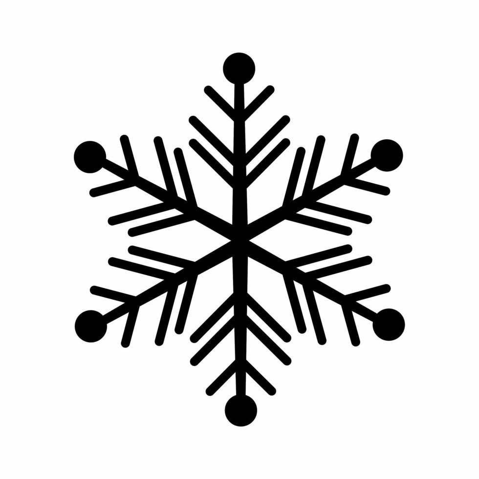 Snowflake icon vector simple illustration. Stock vector.