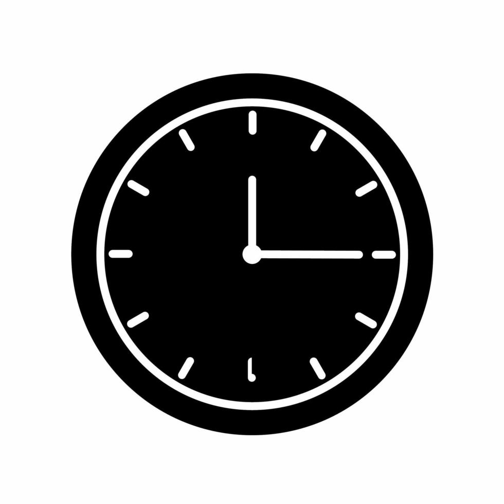 Clock icon vector simple illustration. Stock vector.