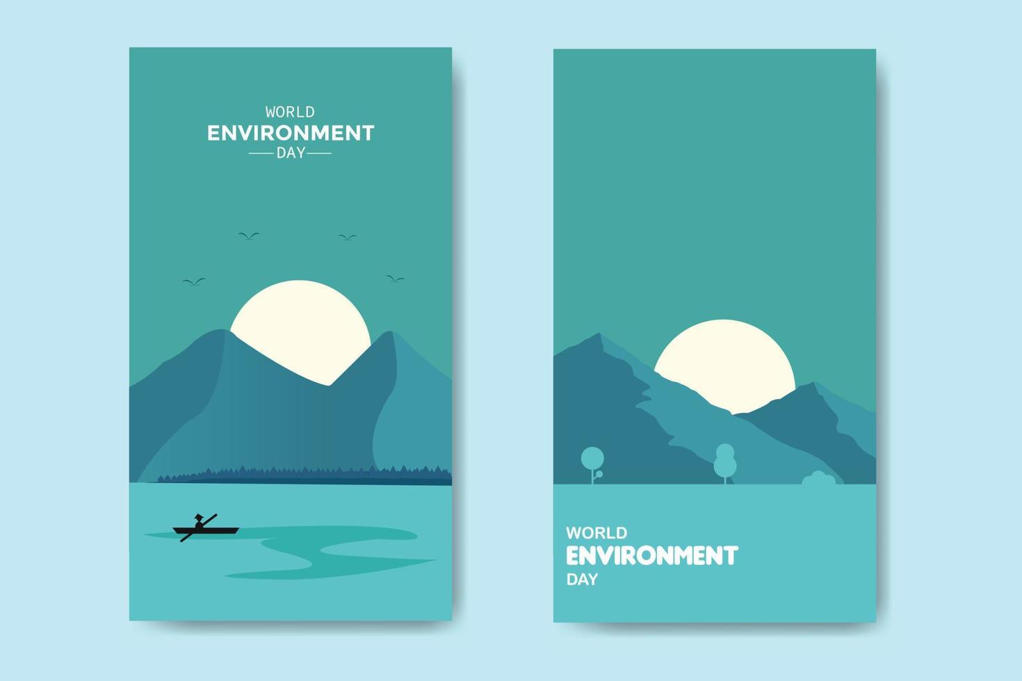 World Environment Day Bundle Template Nature vector