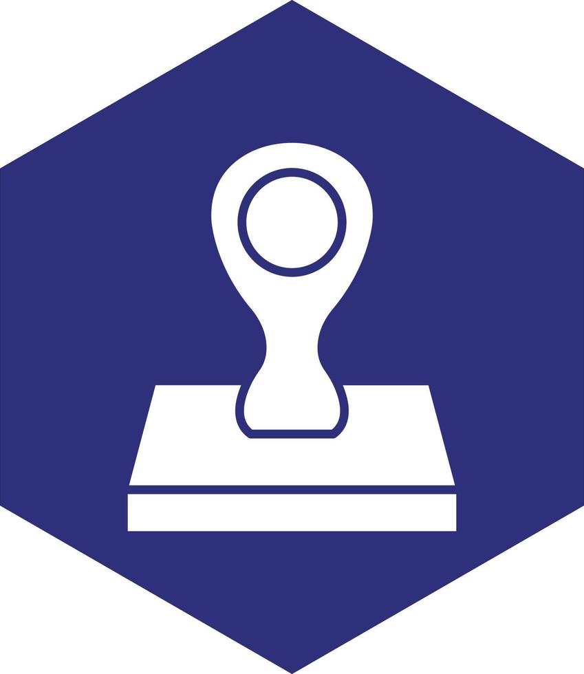 Stamped Vector Icon design