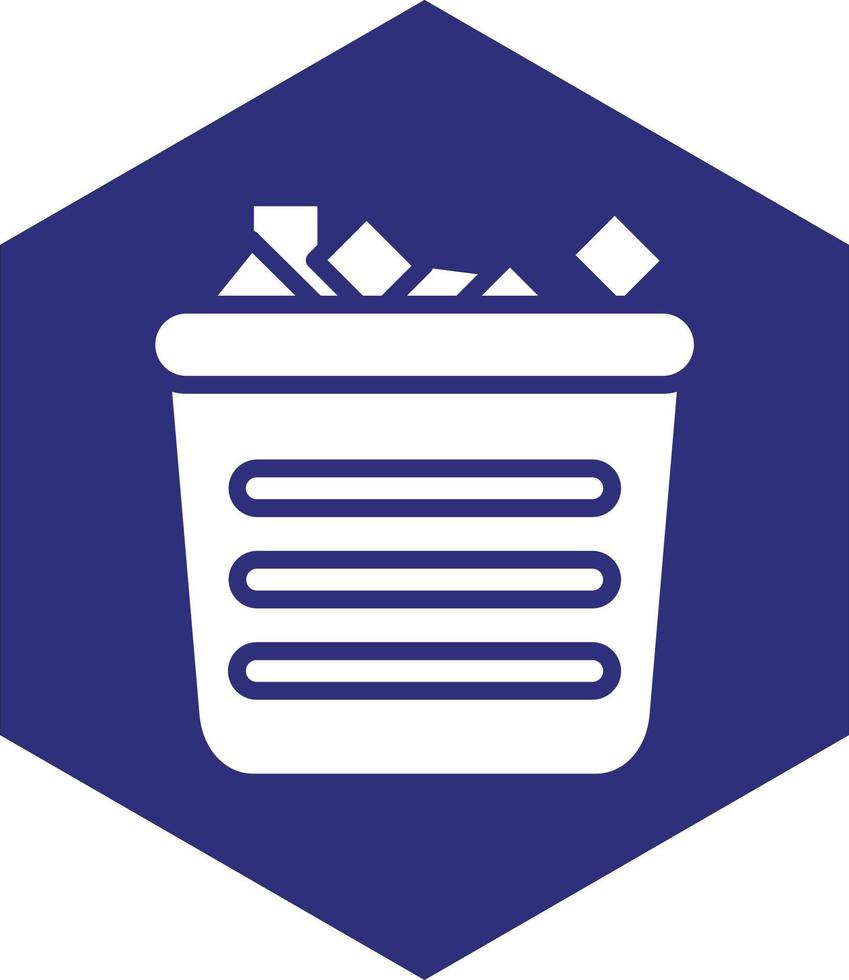 Ice Bucket Vector Icon design