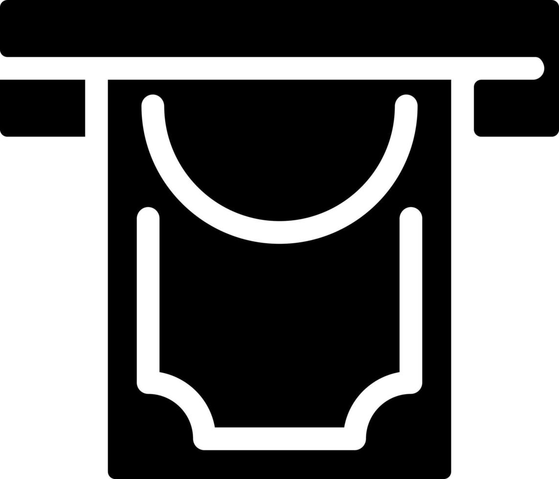 Money withdrawal black glyph icon. Removing funds from ATM. Bank balance. Regular transactions. Direct disbursements. Silhouette symbol on white space. Solid pictogram. Vector isolated illustration
