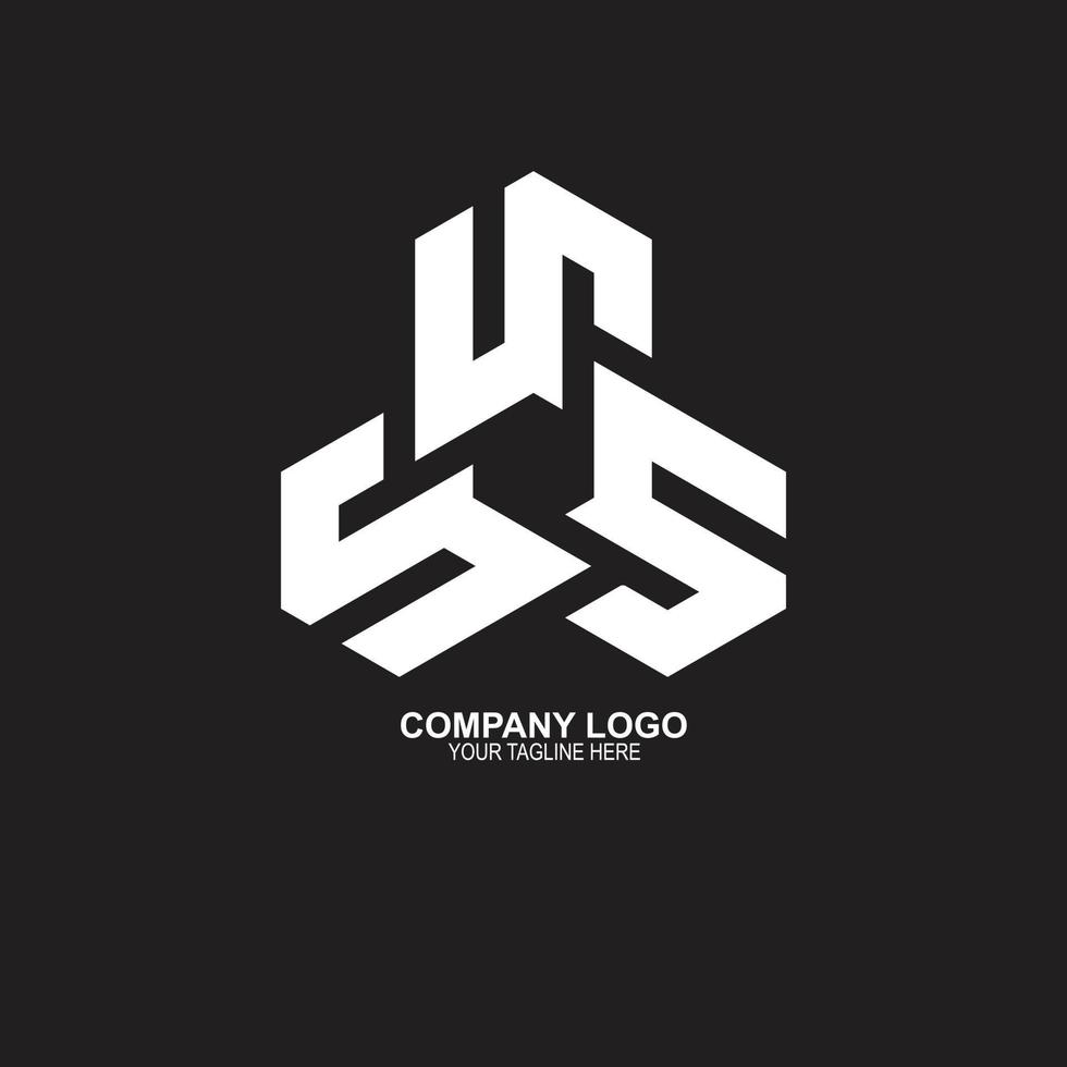 triple s logo design vector