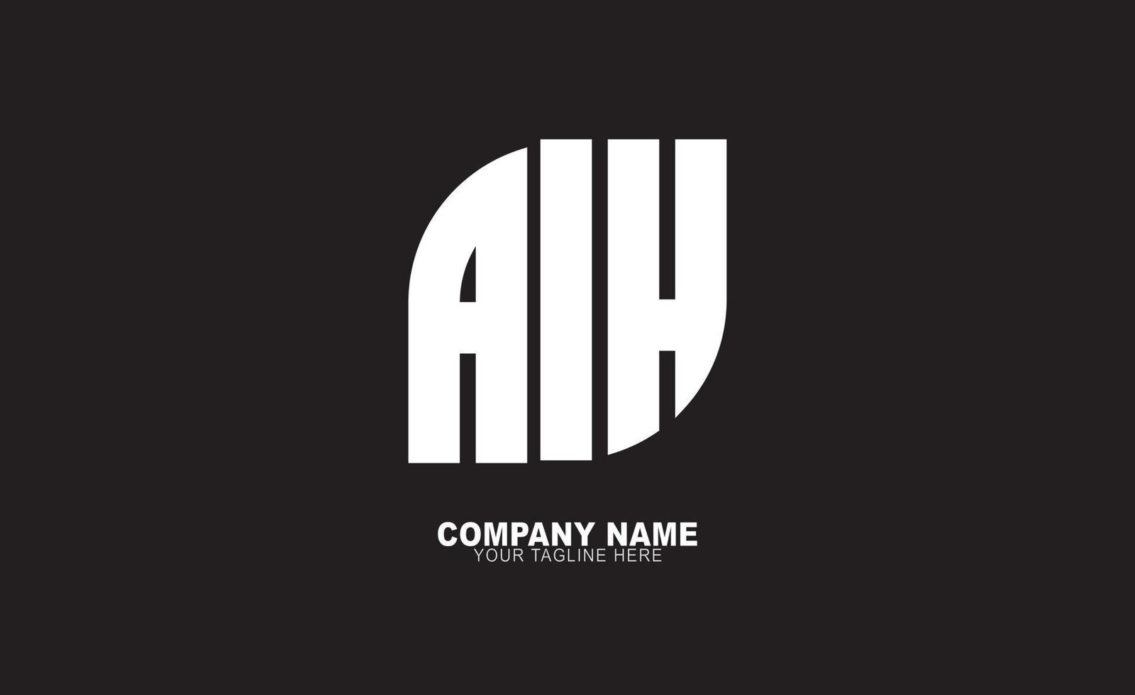 aih logo design vector templates
