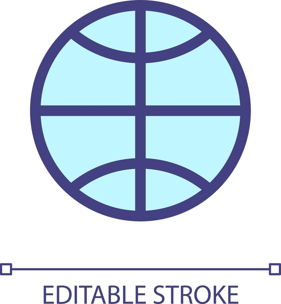 Worldwide pixel perfect RGB color ui icon. Global ecommerce. Overseas market. Simple filled line element. GUI, UX design for mobile app. Vector isolated pictogram. Editable stroke