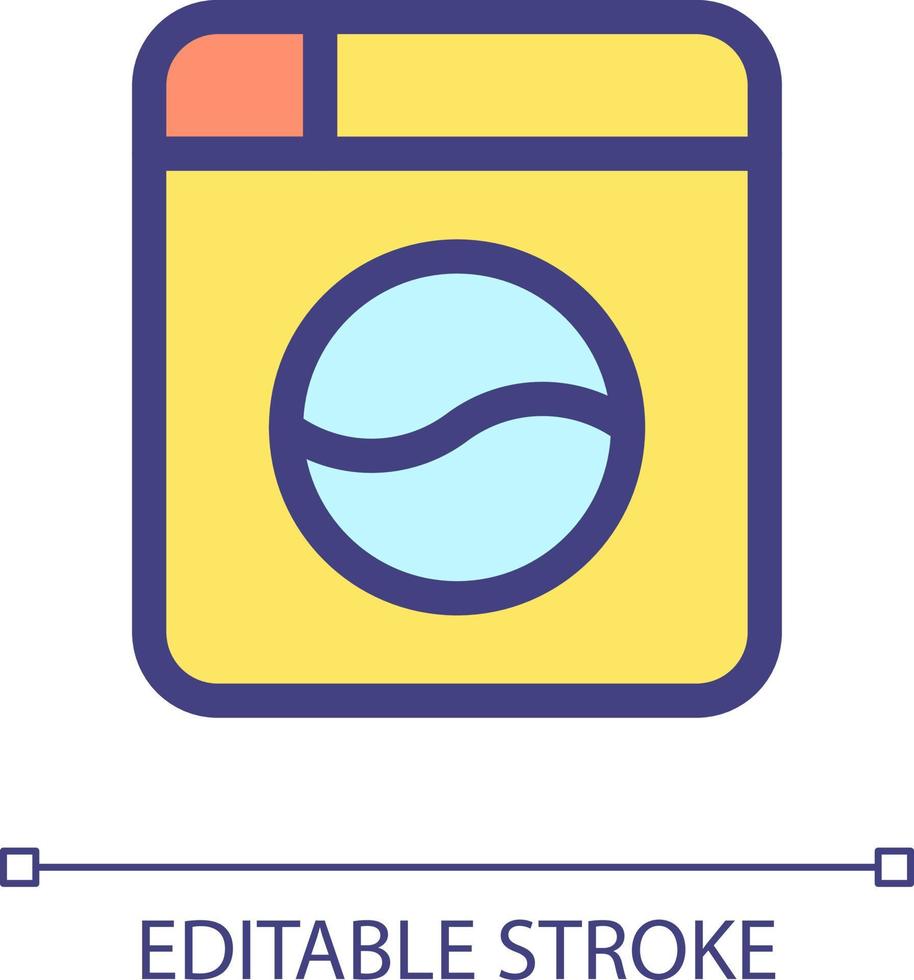 Instant camera pixel perfect RGB color ui icon. Electronics store. Retro photo. Simple filled line element. GUI, UX design for mobile app. Vector isolated pictogram. Editable stroke