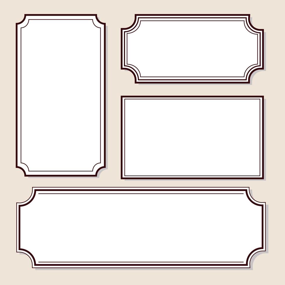 Set of old vintage labels 23075821 Vector Art at Vecteezy for Free Printable Blank Vintage Labels