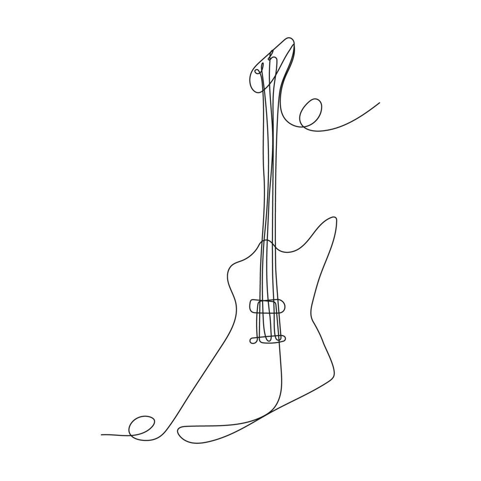 musical instrumento concepto. eléctrico guitarra vector
