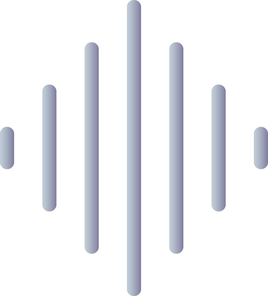 Sound wave flat gradient color ui icon. Audio track of film. Video editor instrument. Record voice. Simple filled pictogram. GUI, UX design for mobile application. Vector isolated RGB illustration