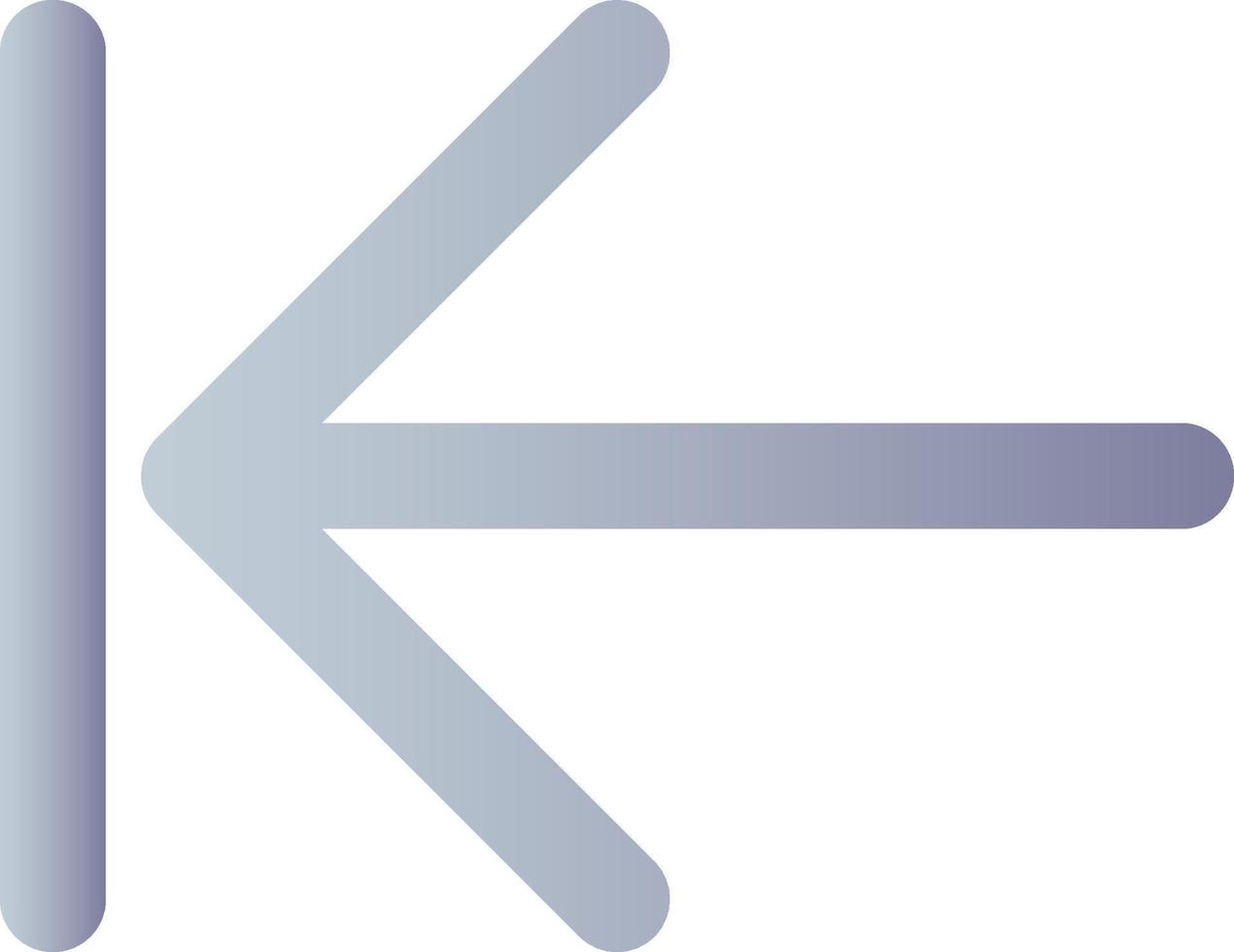 Previous step flat gradient color ui icon. Web browser. Digital program feature. Move backward. Simple filled pictogram. GUI, UX design for mobile application. Vector isolated RGB illustration