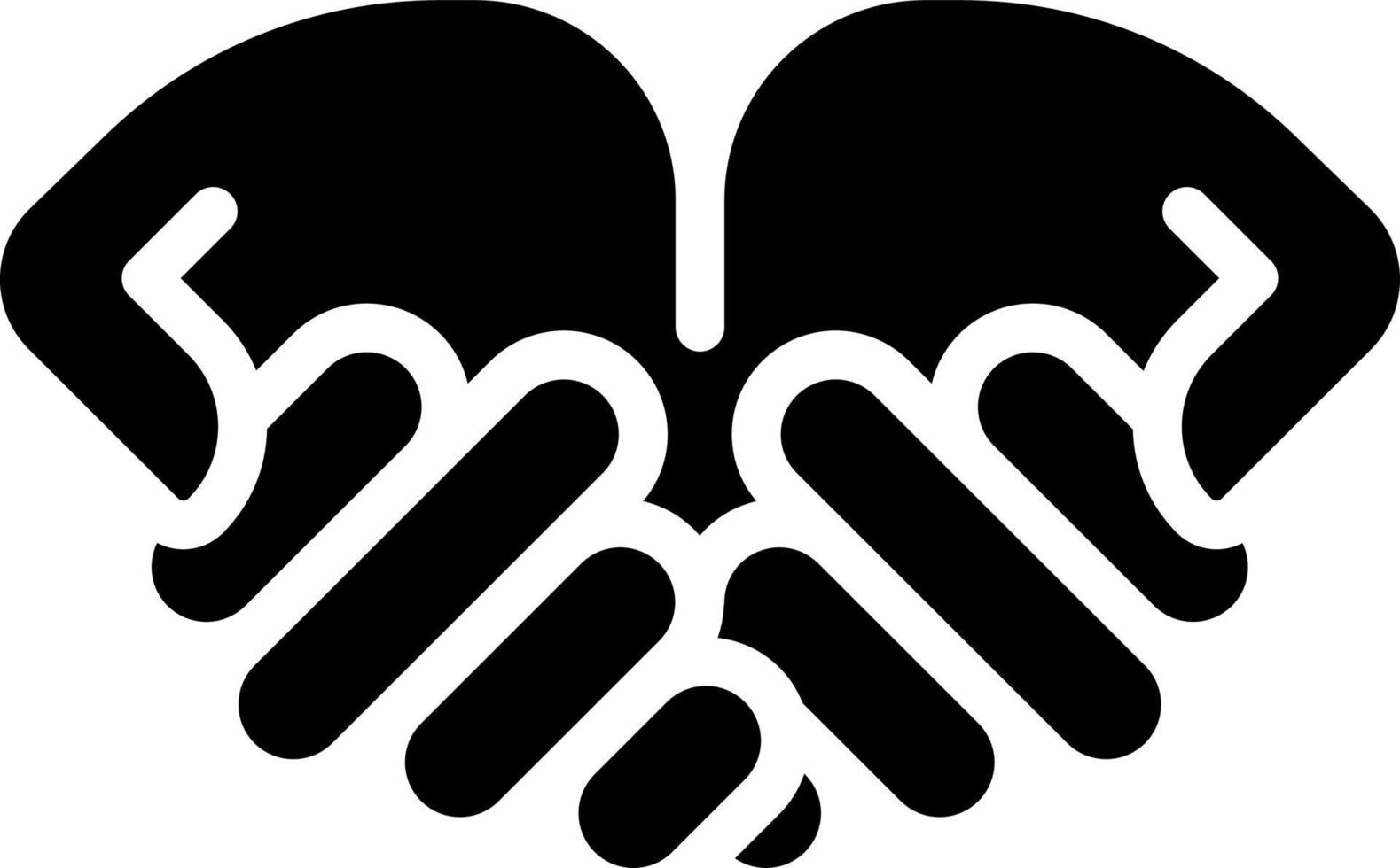 Begging hands black glyph icon. Asking for help. Body language expression. Non verbal communication signal. Silhouette symbol on white space. Solid pictogram. Vector isolated illustration