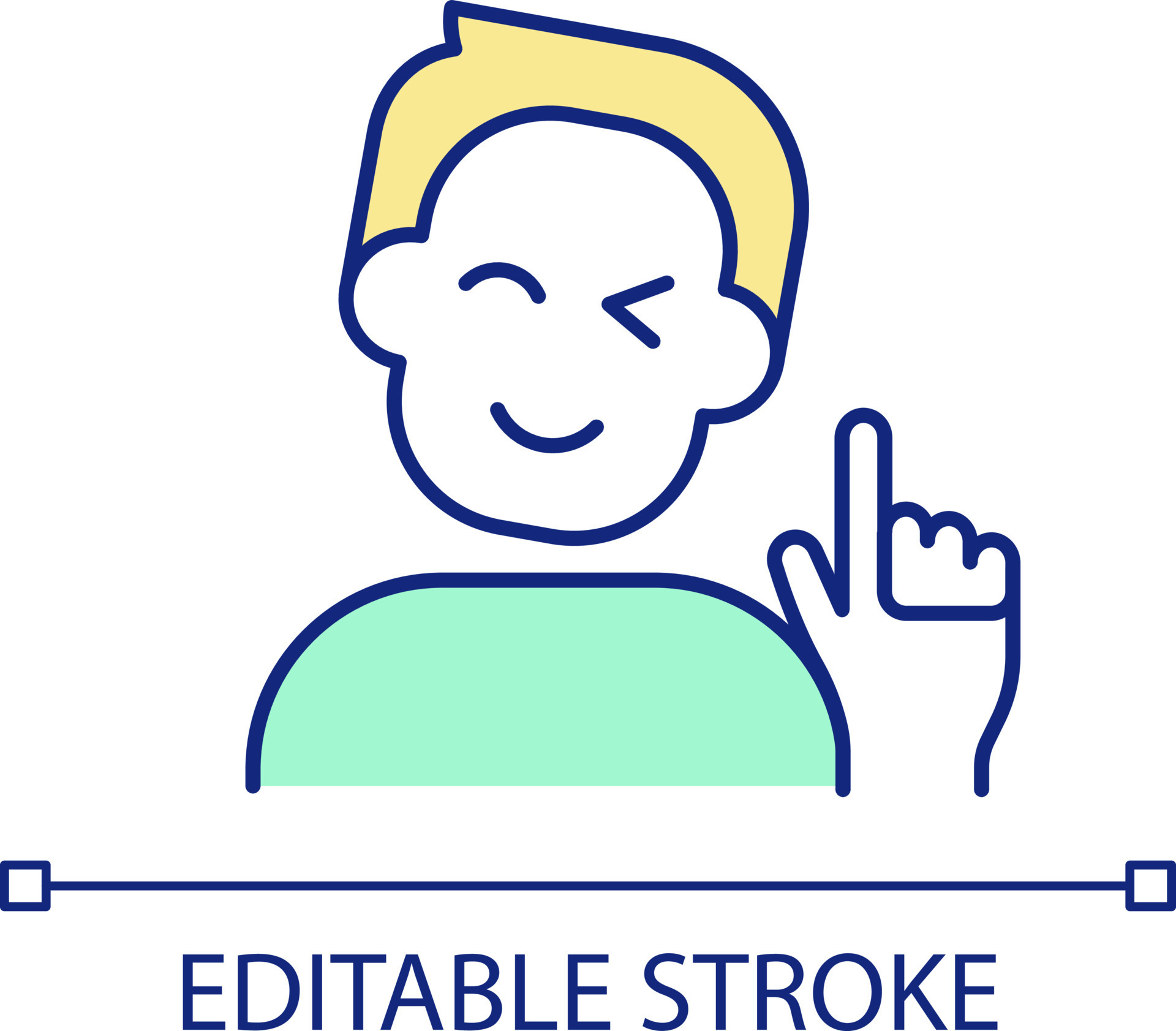 Give compliment RGB color icon. Manipulation technique. Praising sincerely. Improving mood of