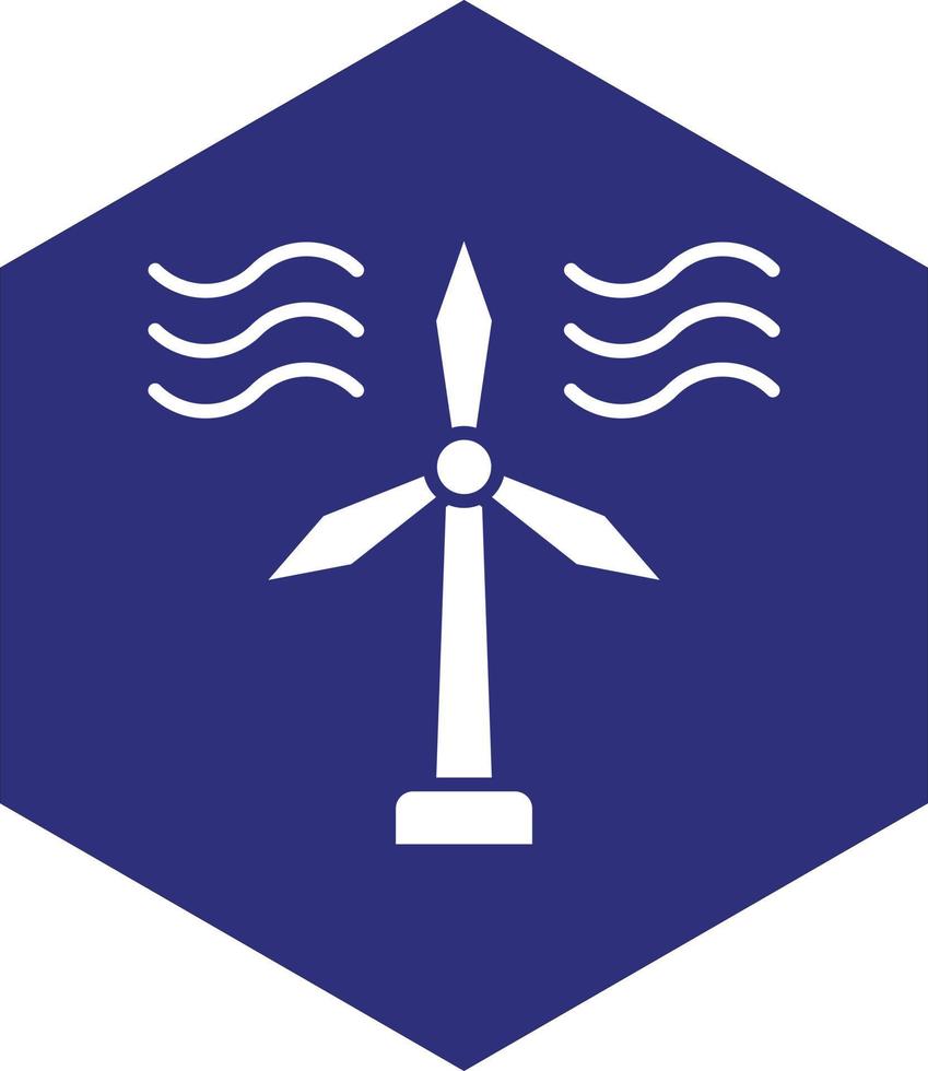 Wind Turbine Vector Icon design