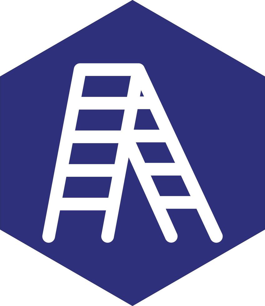 Stepladder Vector Icon design