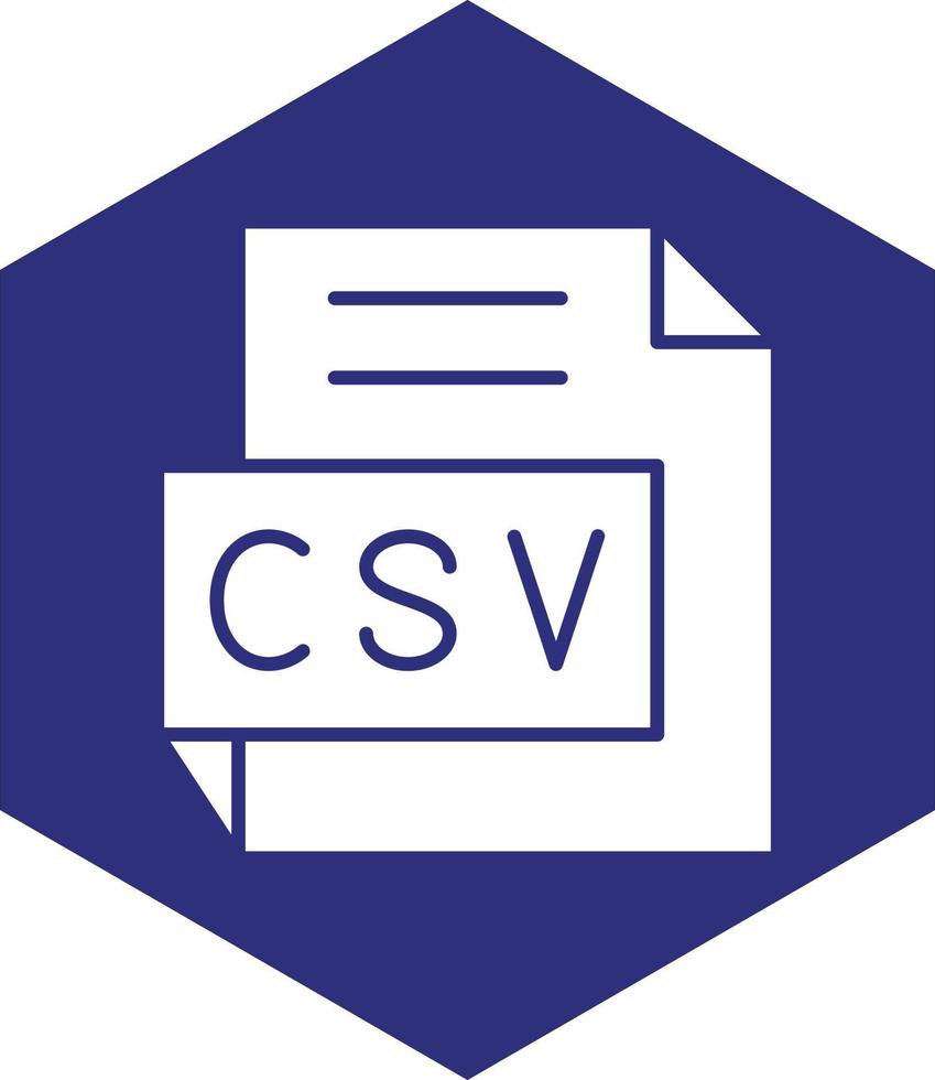 CSV Vector Icon design