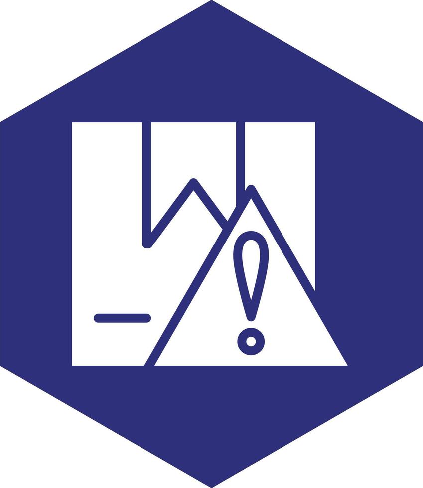 Delivery Warning Vector Icon design