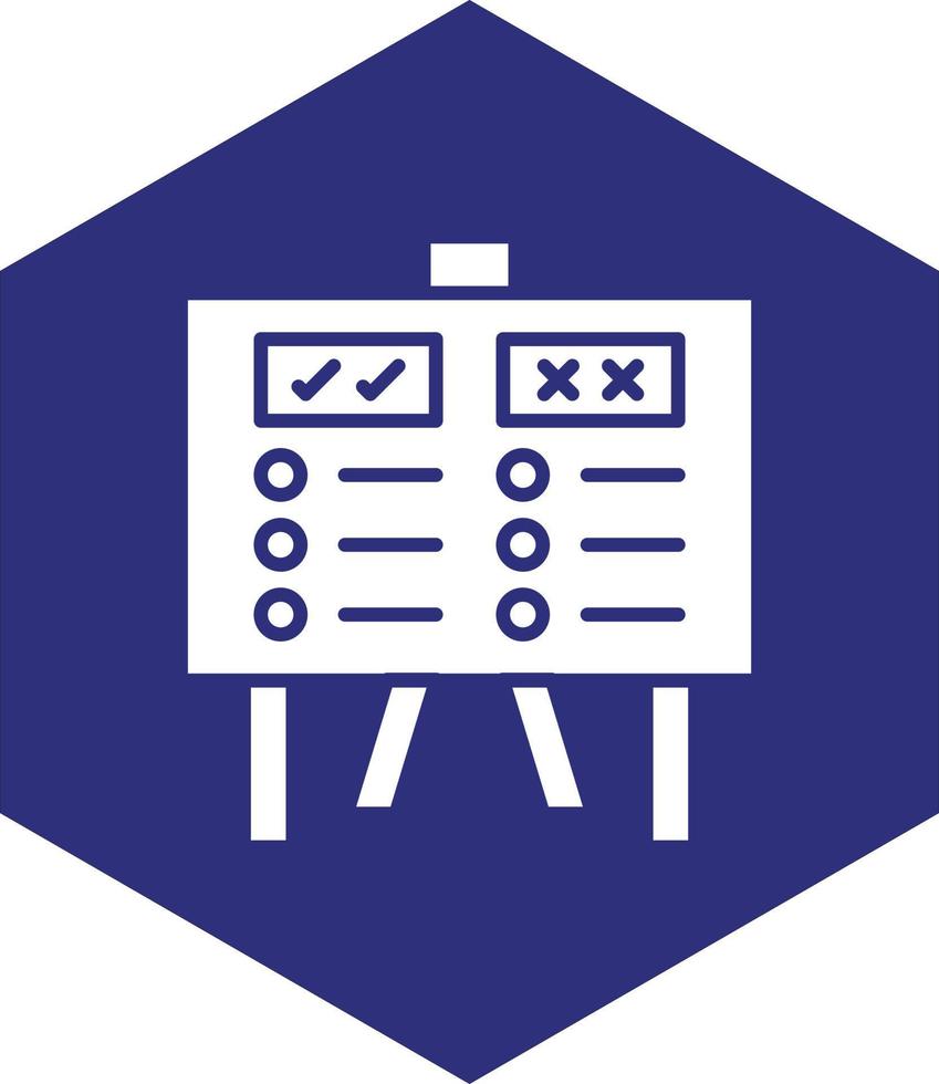 Pros And Cons Vector Icon design