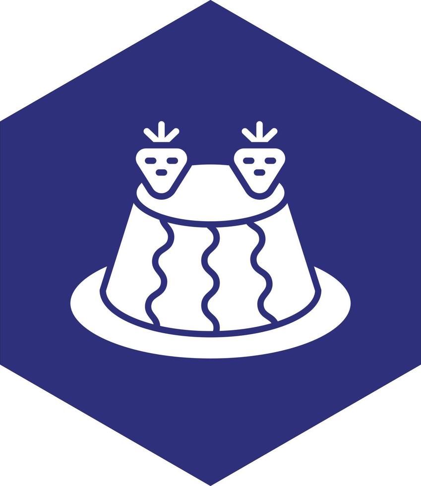 Pudding Vector Icon design