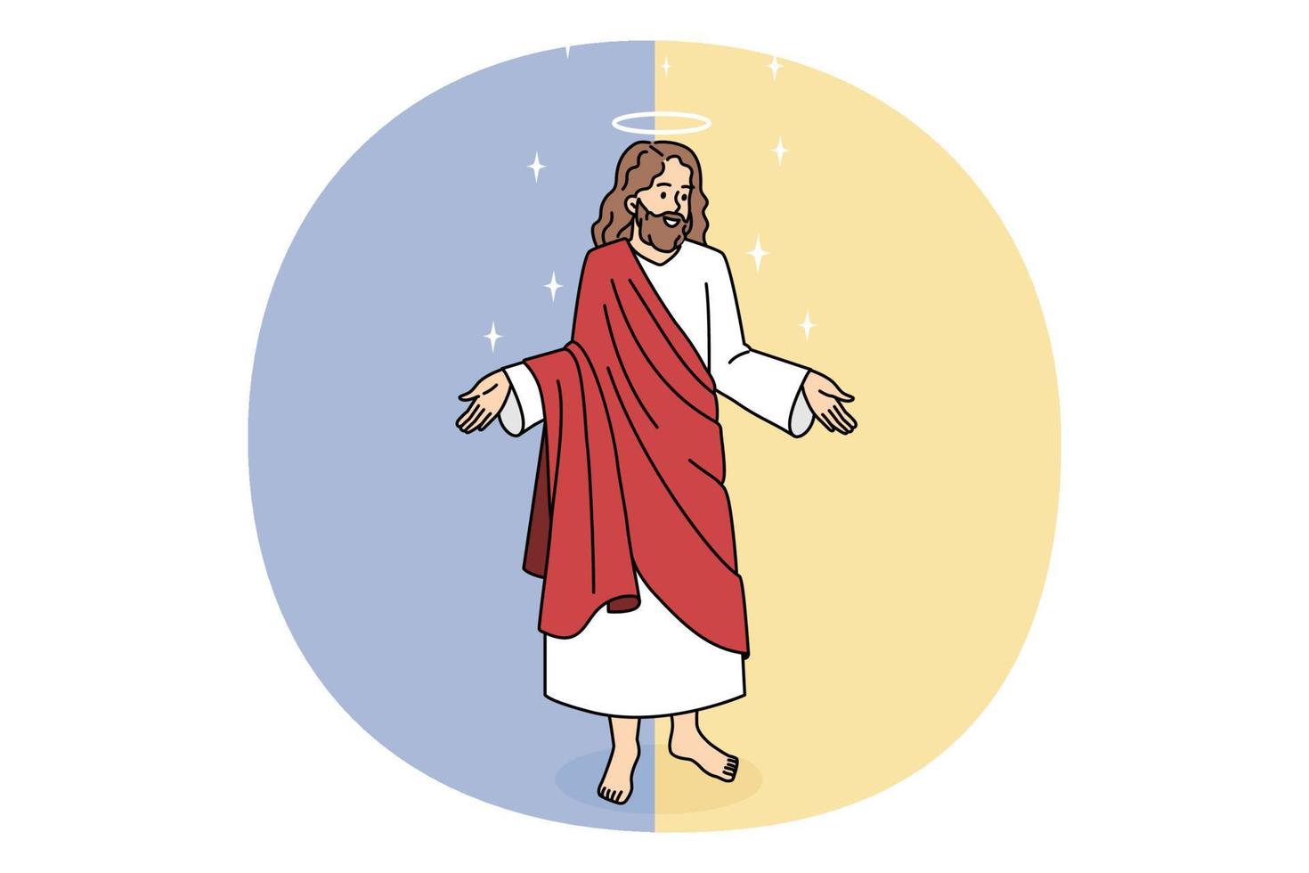 Bible and Jesus Christ concept vector