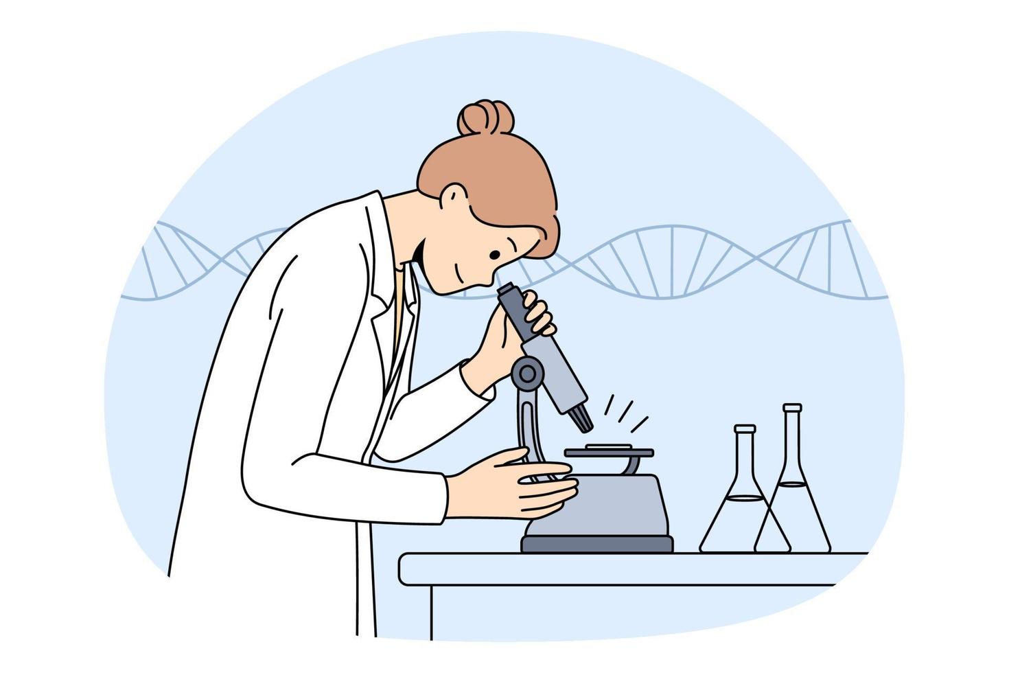 concepto de ciencia e investigación química vector