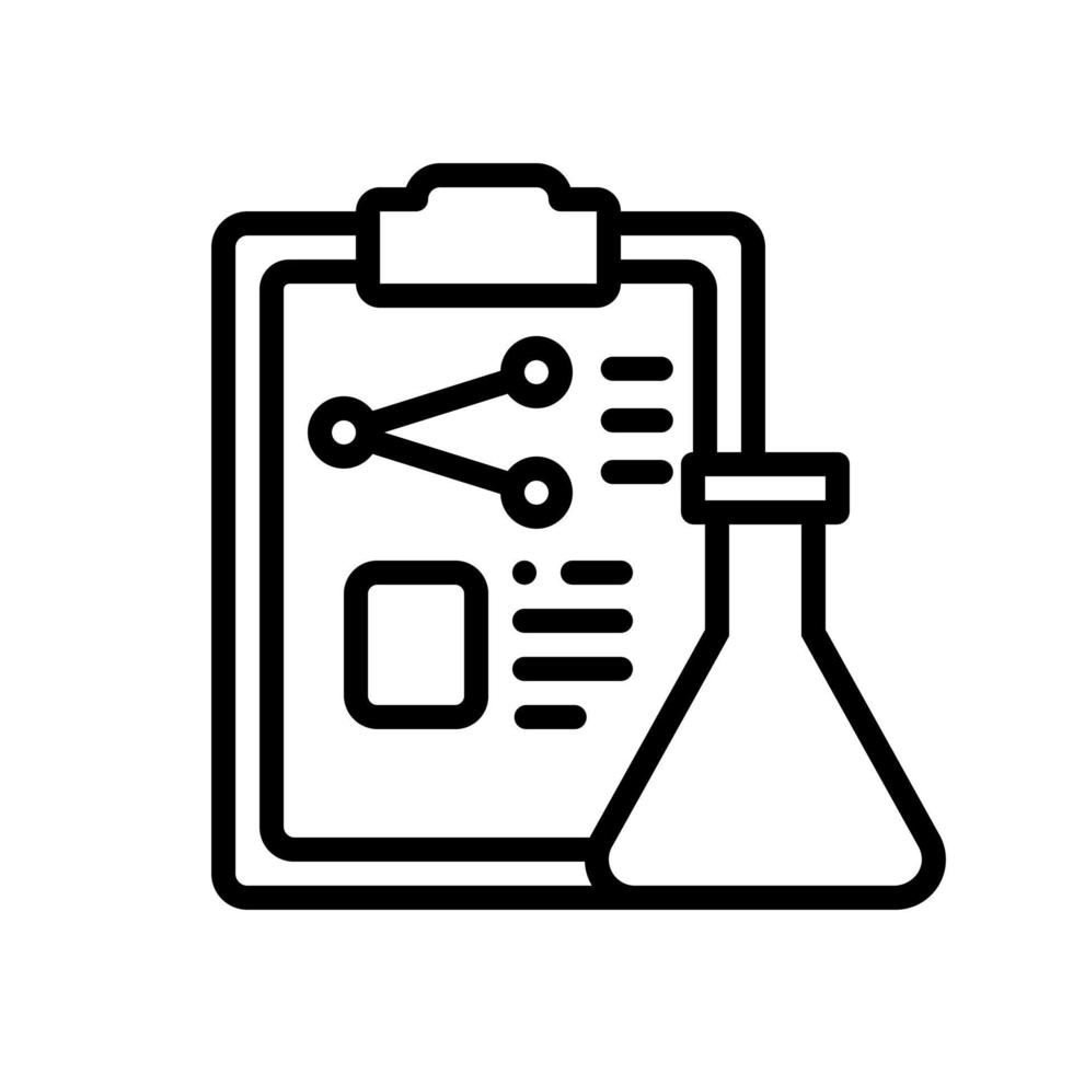 Laboratory icon vector. analyzes illustration sign. lab symbol. chemistry logo. vector