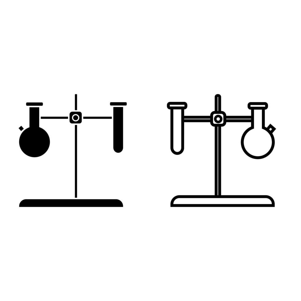 Laboratory icon vector. analyzes illustration sign. test tube symbol. chemistry logo. vector