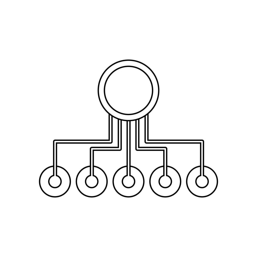 Operations icon vector. workflow illustration sign. work flow symbol. automate logo. vector