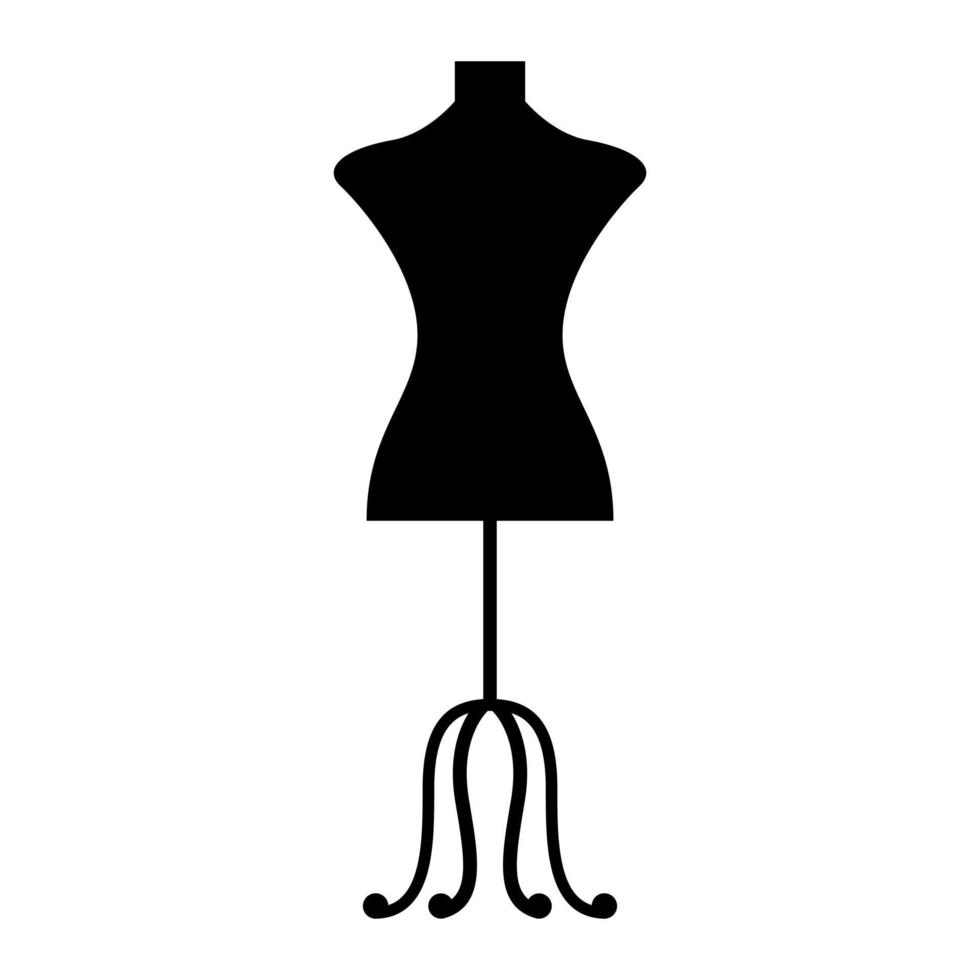 Dummy vector icon. mannequin illustration sign. clothing store symbol.