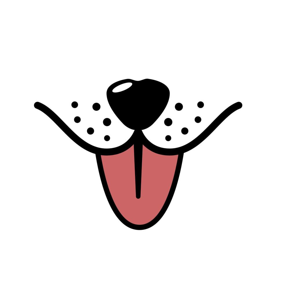 Dog face vector icon. pet illustration sign. animal symbol or logo.