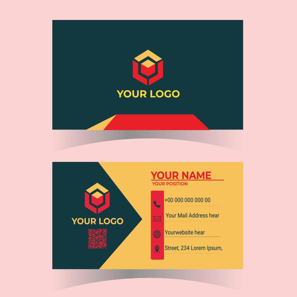 Business Card Design 23078110 Vector Art at Vecteezy