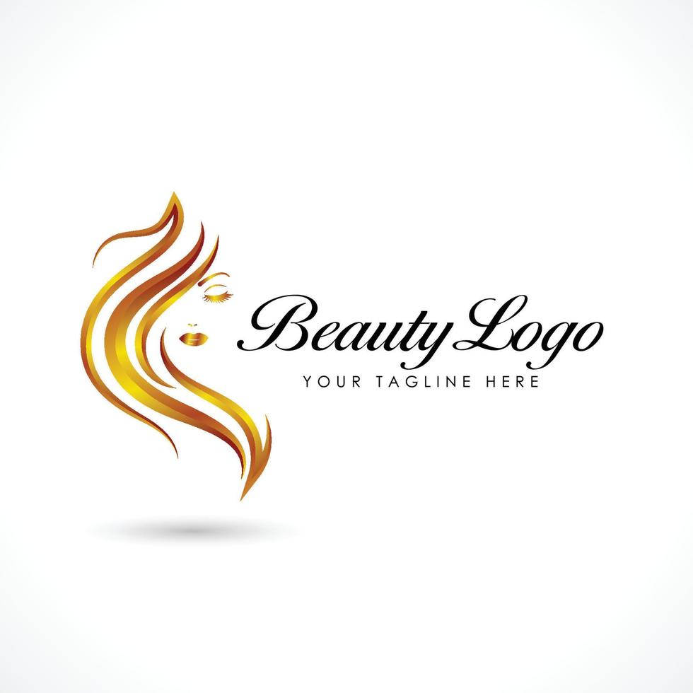 Hair Logo Design Beauty Logo Design vector