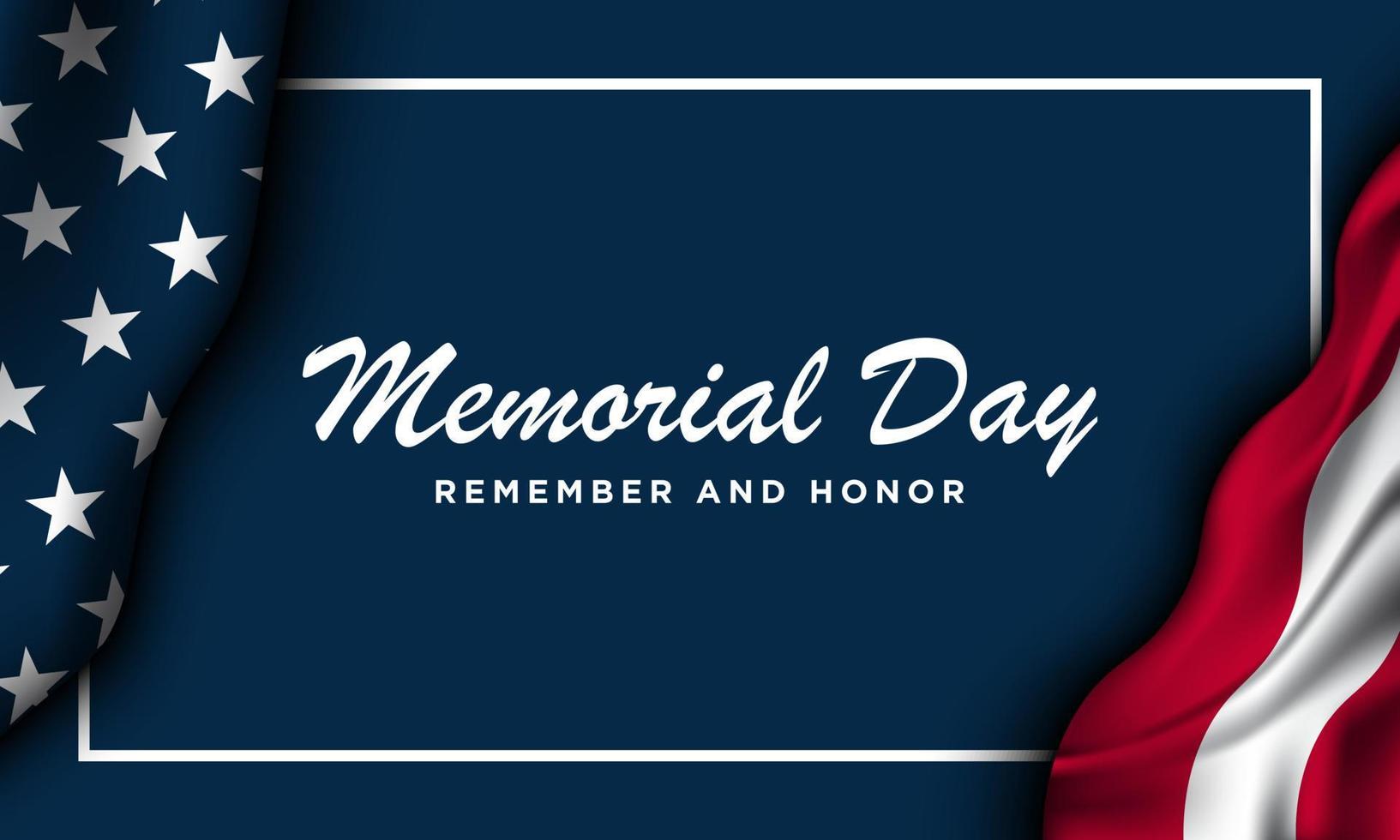 Memorial Day Background Design. vector