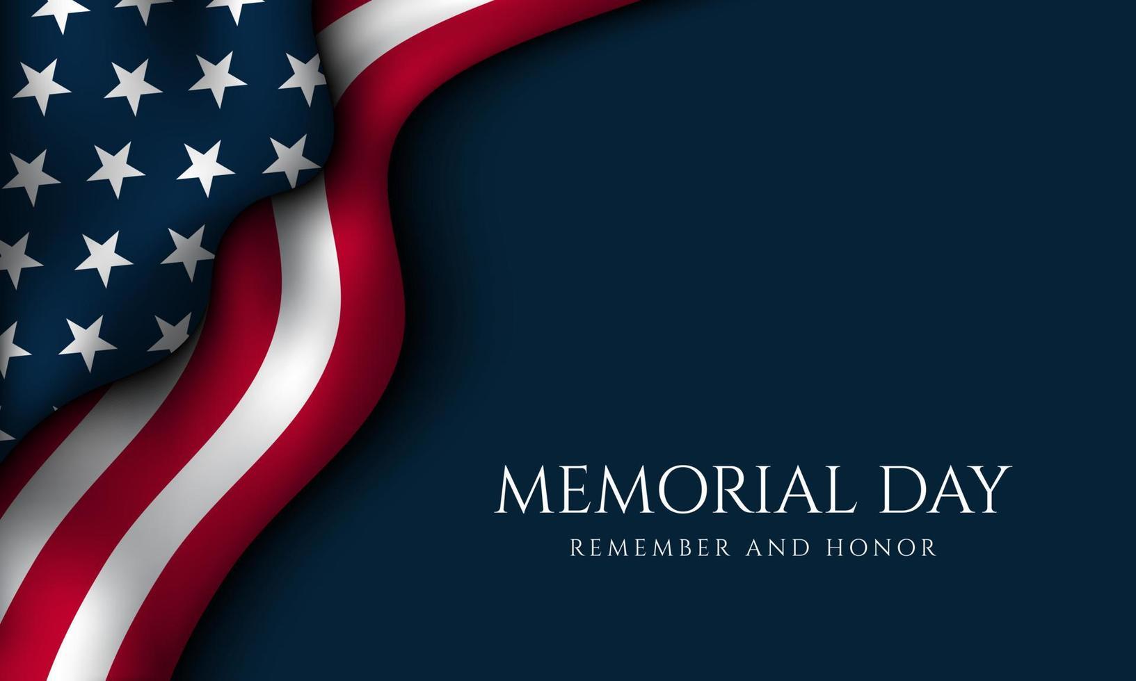 Memorial Day Background Design. vector