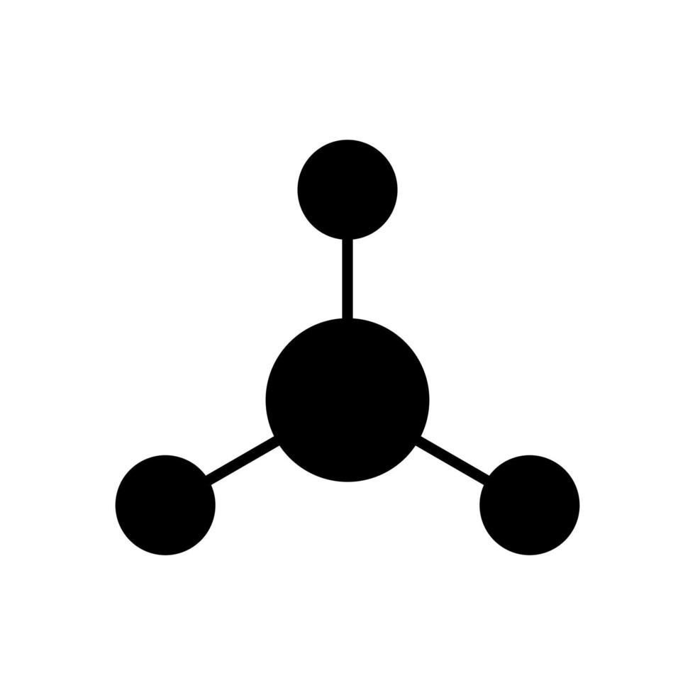 Physics icon vector. molecule illustration sign. nucleus and atoms symbol. science logo. vector