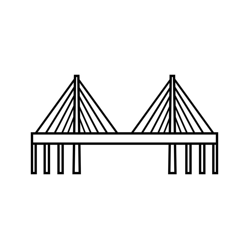 Bridge icon vector. Bridge icons, Various bridges illustration symbol collection. vector