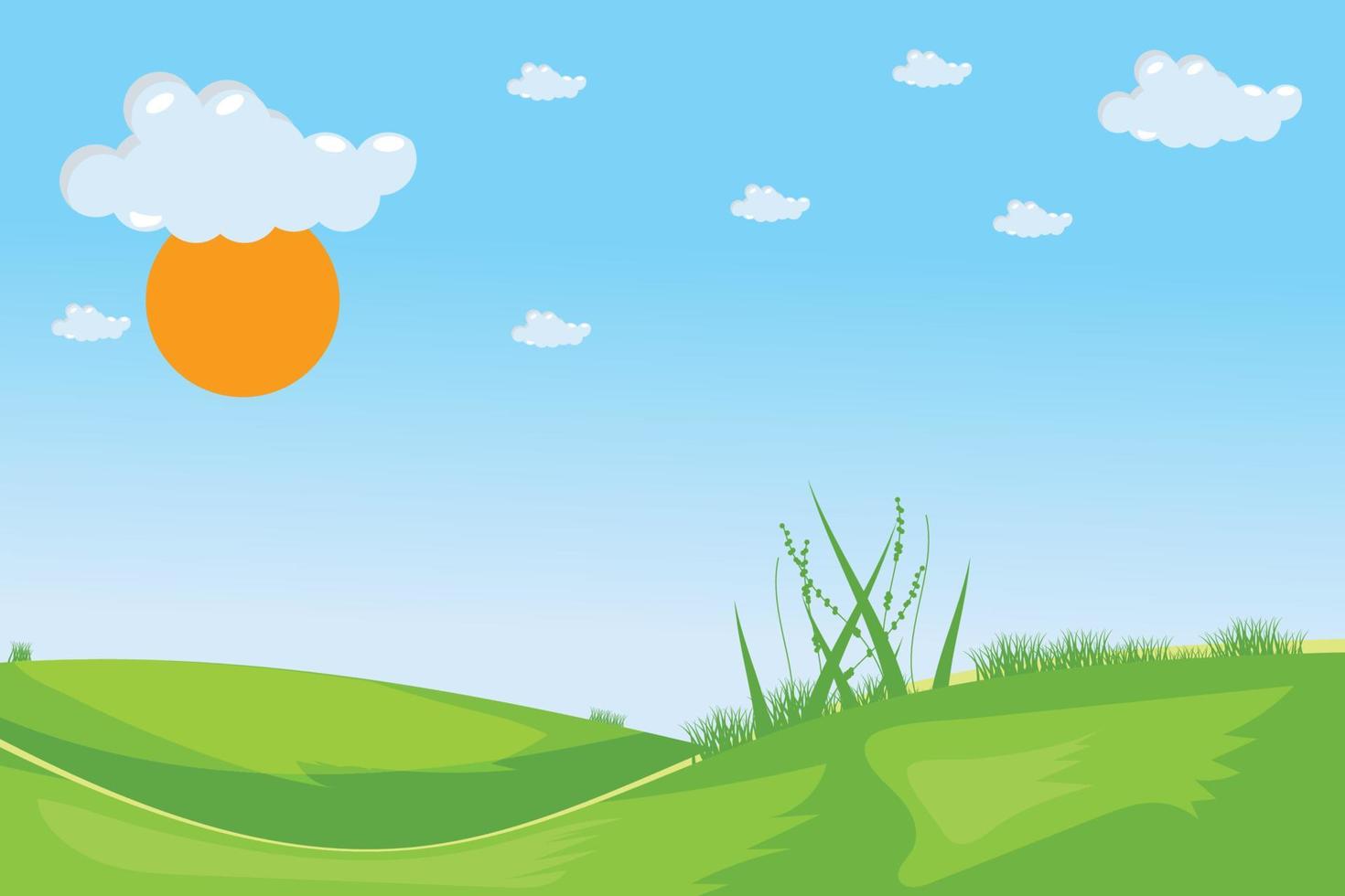 background cartoon scenary vector