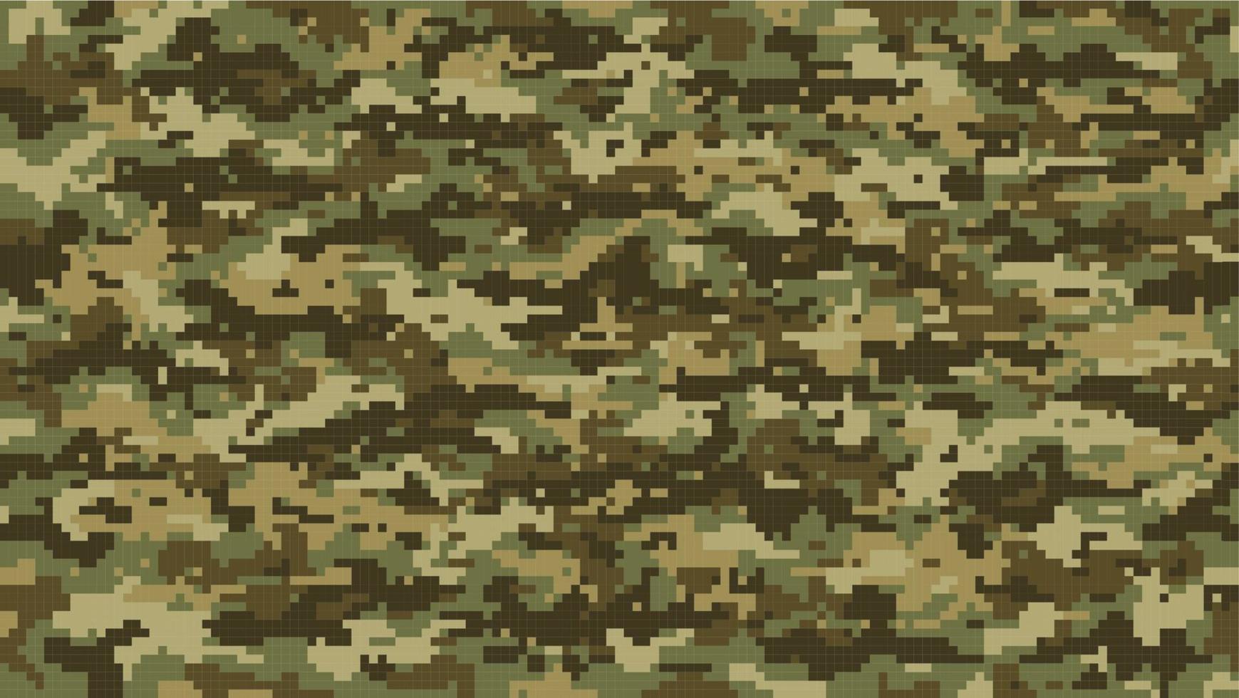 Grass ground pixel, military camouflage pattern vector