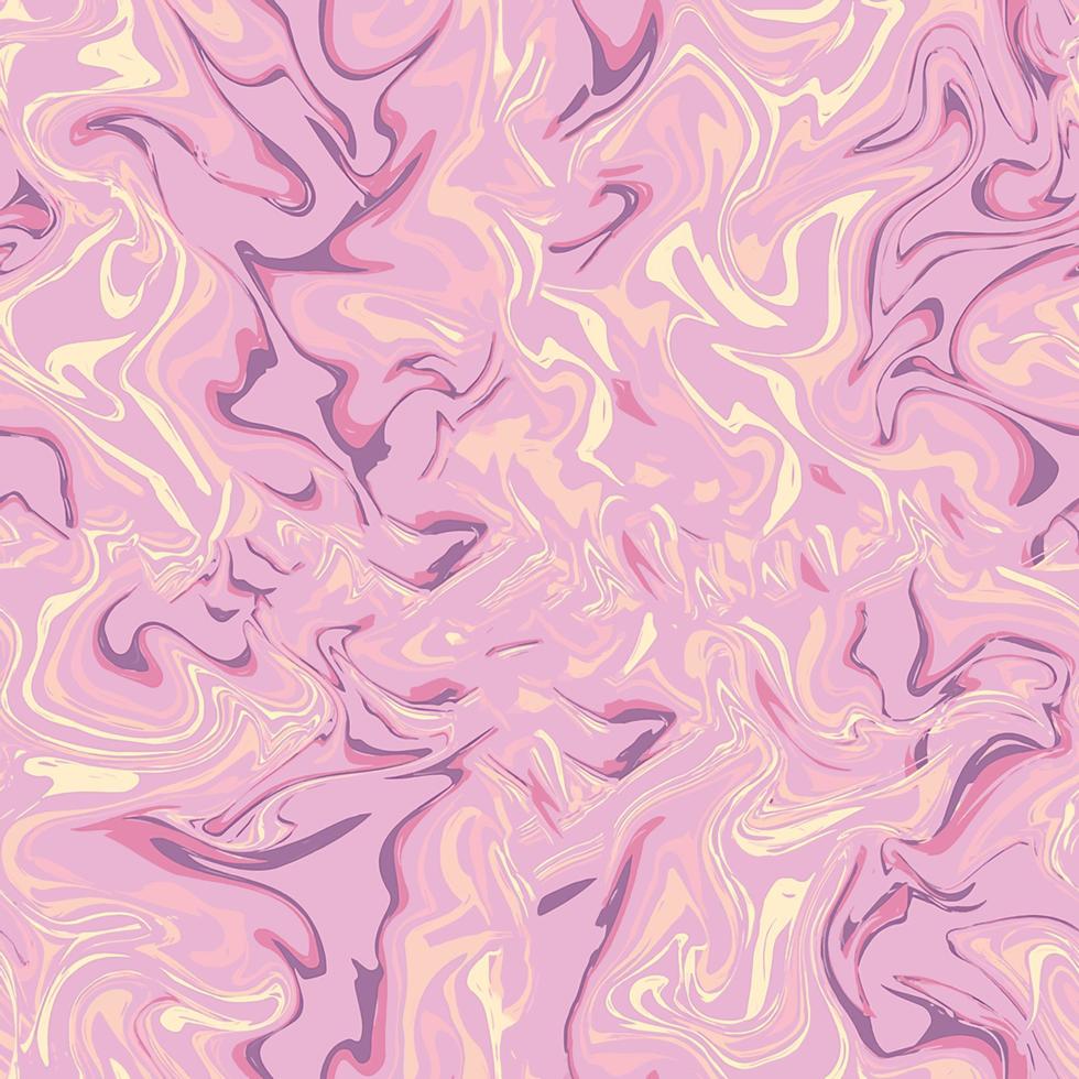 Marble  seamless pattern in pastel colors of pink and yellow vector