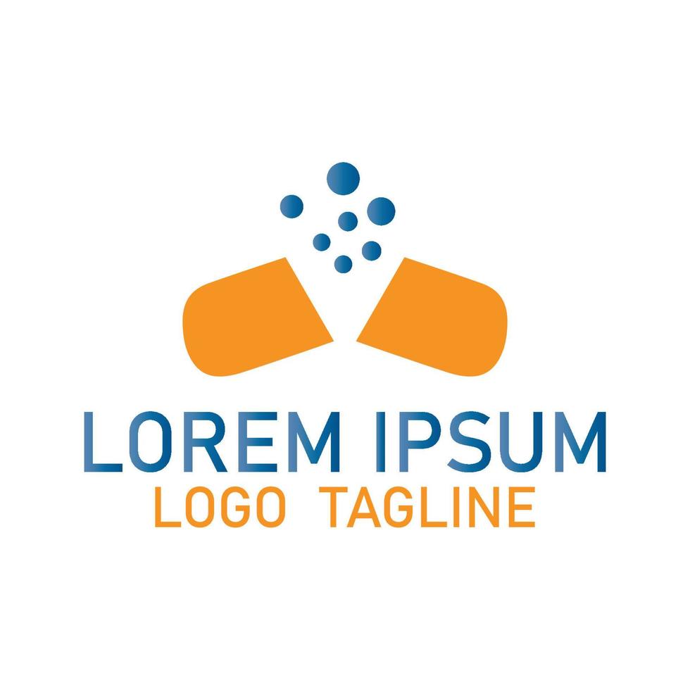 Medicine icon logo design. vector
