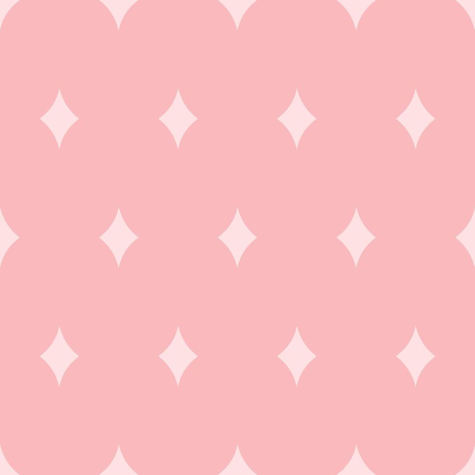 Scrapbook seamless background. Pink baby shower patterns. Cute print with rhombus vector