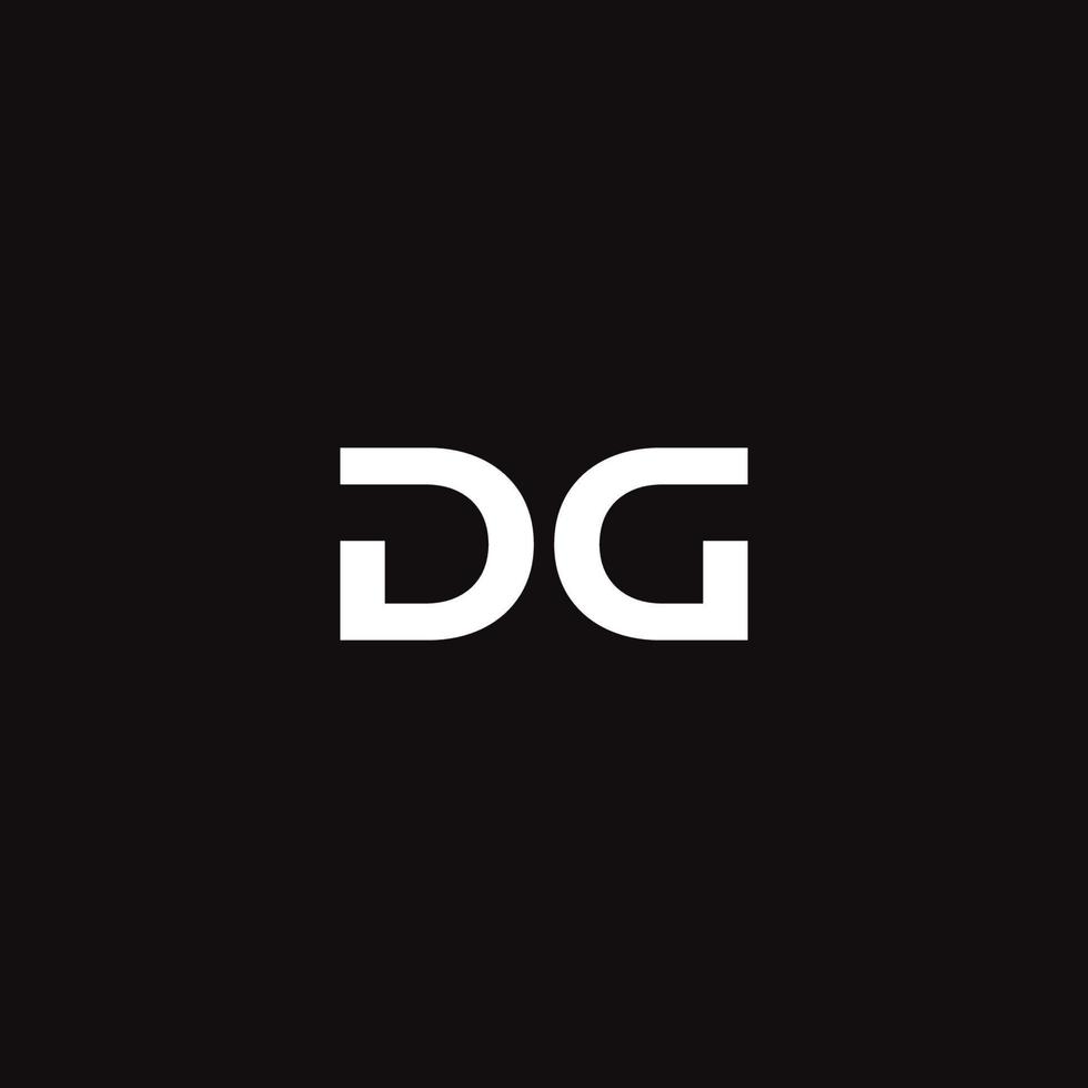 Vector initial DG logo design vector